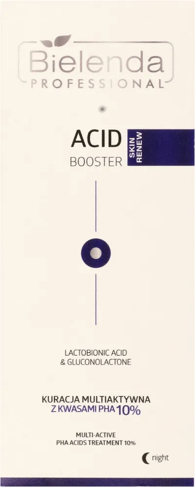 Bielenda Professional Acid Booster, Kuracja multiaktywna na noc z kwasami PHA 10%