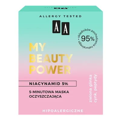 AA My Beauty Power, Oczyszczająca maska do twarzy