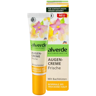 Alverde Augencreme Frische mit Bachblüten (Krem pod oczy)