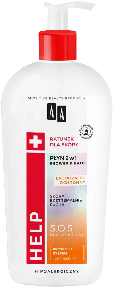 AA Help, Płyn 2 w 1 łagodząco ochronny