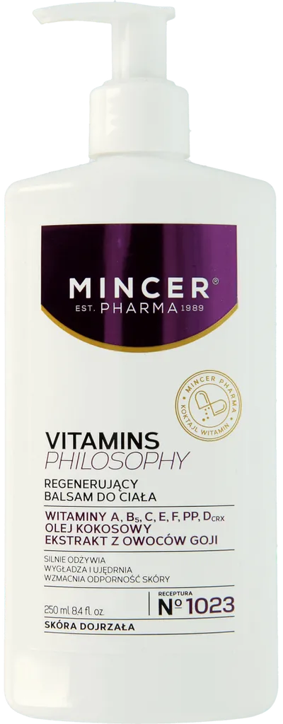 Mincer Pharma Vitamins Philosophy, Regenerujący balsam do ciała Nr 1023