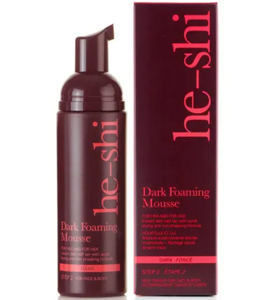 He-Shi Dark Foaming Mousse (Samoopalacz w piance w odcieniu ciemnego brązu)