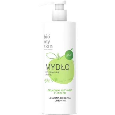 Bio My Skin Zielona herbata i limonka, Pielęgnacyjne mydło do rąk