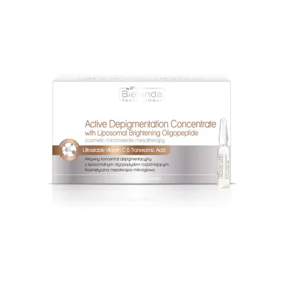 Bielenda Professional Active Depigmentation Concentrate with Liposomal brightening Oligopeptide (Aktywny koncentrat depigmentacyjny z liposomalnym oligopeptydem)