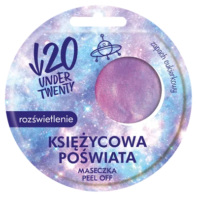 Under Twenty Rozświetlająca maska do twarzy peel off `Księżycowa poświata`