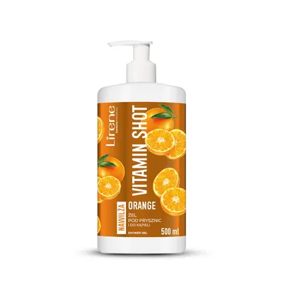 Lirene Dermoprogram Vitamin Shot, Żel pod prysznic i do kąpieli `Orange`