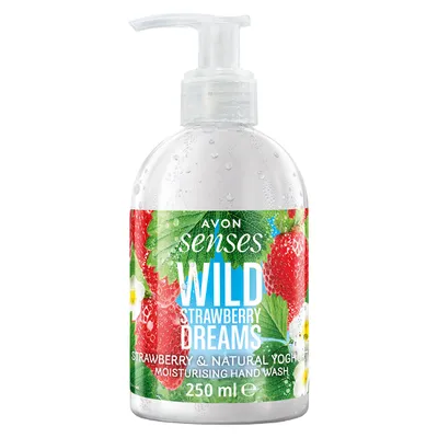 Avon Naturals, Wild Strawberry Dreams, Moisturizing Hand Wash (Mydło w płynie `Truskawka`)