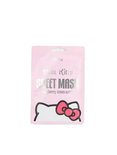 Sinsay Hello Kitty, Raspberry-Lemon, Face Sheet Mask (Malinowo-cytrynowa maseczka do twarzy w płachcie)