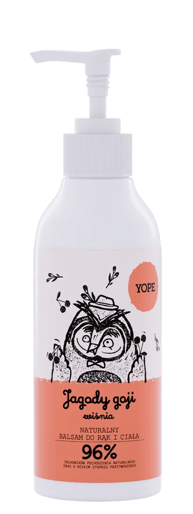Yope Naturalny balsam do rąk i ciała `Jagody goji i wiśnia`