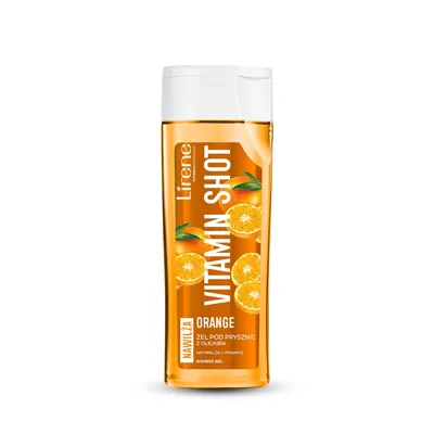 Lirene Dermoprogram Vitamin Shot, Żel pod prysznic z olejkiem `Orange`