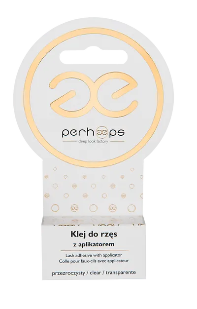 Perhaeps - Deep Look Factory Bezbarwny klej do sztucznych rzęs z aplikatorem