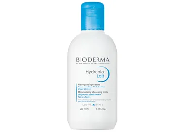 Bioderma Hydrabio Lait, Moisturising Cleansing Milk (Nawilżające mleczko do demakijażu twarzy i oczu)