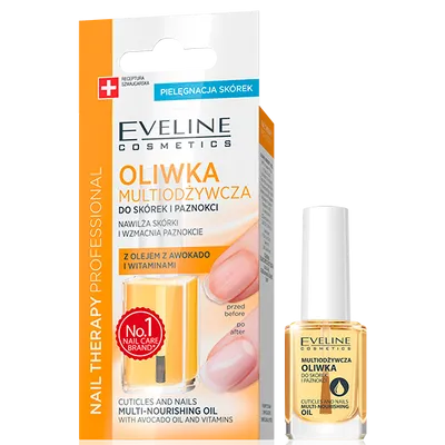 Eveline Cosmetics Nail Therapy Professional, Multiodżywcza oliwka do skórek i paznokci z olejkiem z awokado i witaminami