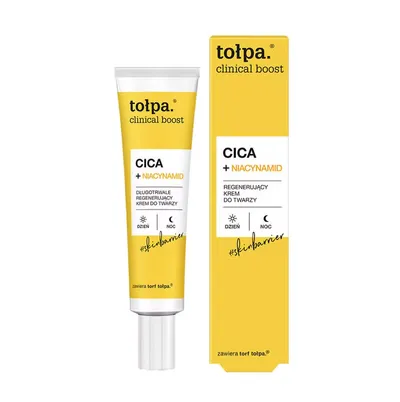 Tołpa Clinical Boost, Cica + Niacyniamid, Długotrwale regenerujący krem do twarzy