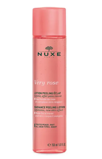 Nuxe Very Rose, Lotion Peeling Eclat (Rozświetlający peeling złuszczający)