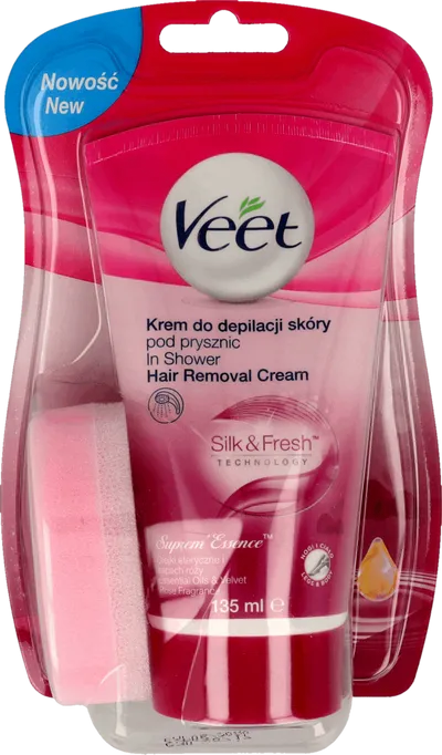 Veet Suprem` Essence, In-shower Hair Removal Cream (Krem do depilacji pod prysznic)