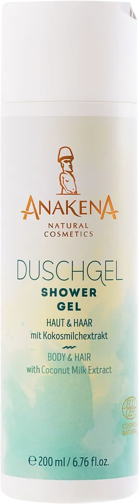 Anakena Natural Cosmetics Shower Gel with Coconut Milk Extract (Mleko kokosowe, Żel pod prysznic 2w1)