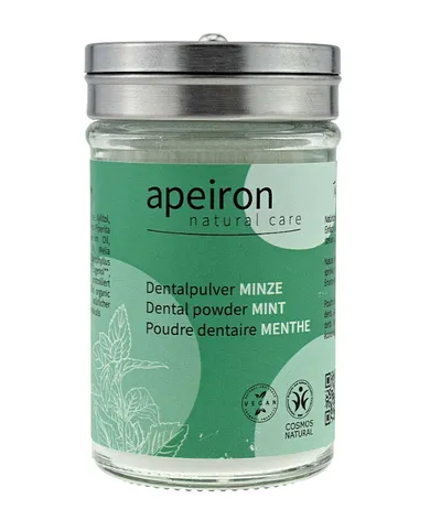 Apeiron Natural Care Mint, Dental Powder (Mięta, Pasta do zębów w proszku bez fluoru)