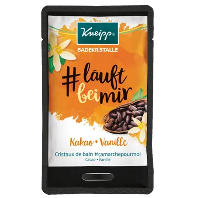 Kneipp #LauftbeiMir Badekristalle Kakao & Vanille (Sól do kąpieli o zapachu kakao i wanilii)