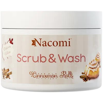 Nacomi Scrub & Wash Cinnamon Rolls (Piankowy peeling do ciała)