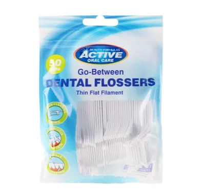 Beauty Formulas Active Oral Care, Go-Between Dental Flossers (Flossery do zębów)