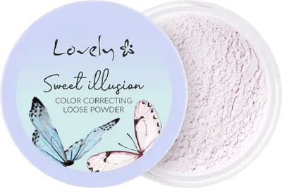 Lovely Is a Butterly, Sweet Illusion Color Correcting Powder Lavender (Puder sypki)