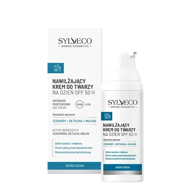 Sylveco Dermo, Nawilżający krem do twarzy na dzień SPF50