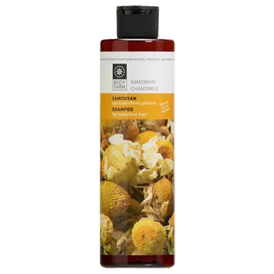 Body Farm Chamomile, Shampoo (Rumiankowy szampon  dla każdego rodzajów włosów)