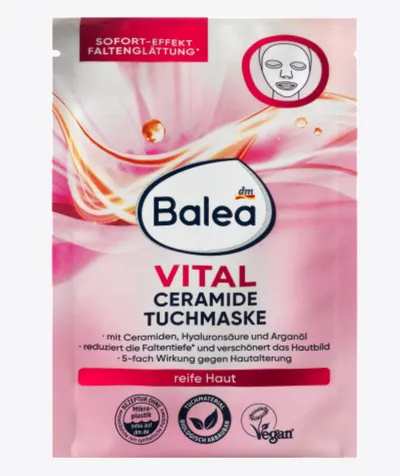 Balea Vital Ceramide Tuchmaske (Maska w płachcie)