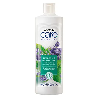 Avon Care, Haircare, Refresh & Revitalize with Nettle & Lavender Extract 2in1 Shampoo & Conditioner (Szampon z odżywką 2w1 z pokrzywą i lawendą)