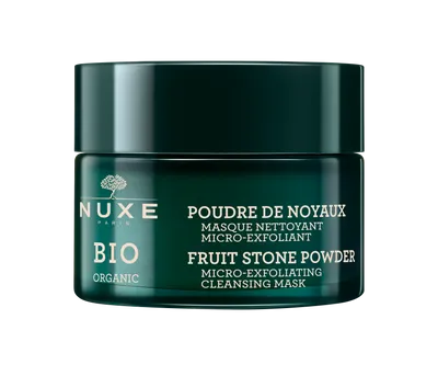 Nuxe Bio Organic, Fruit Stone Powder Micro-exfoliating Cleansing Mask (Mikrozłuszczająca maska oczyszczająca)