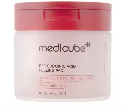 Medicube Red Succinic, Acid Peeling Pad (Złuszczajace płatki do twarzy)