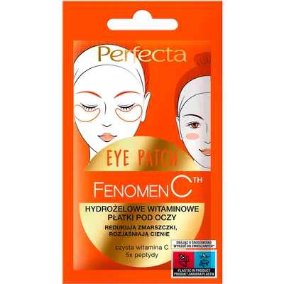 Perfecta Fenomen C, Hydrożelowe witaminowe płatki pod oczy `Eye Patch`
