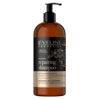 Eveline Cosmetics Organic Gold, Regenerujący szampon do suchych i zniszczonych włosów