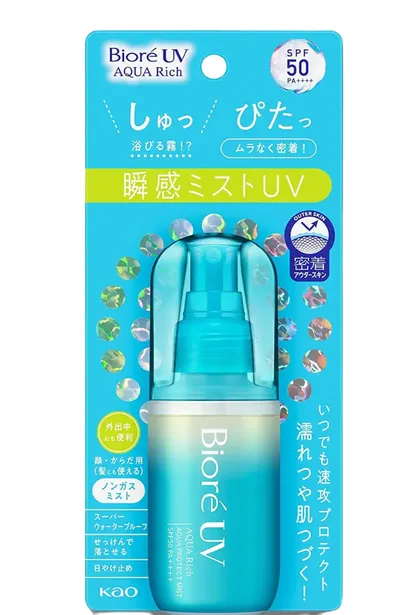 Biore UV Aqua Rich Protect Mist SPF 50 PA++++ (Mgiełka ochronna SPF50)