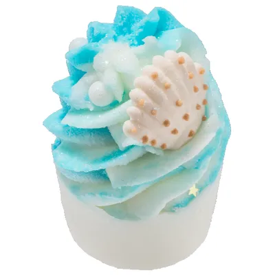 Bomb Cosmetics She Sells Seashells, Bath Mallow (Kremowa babeczka do kąpieli `Muszelki`)