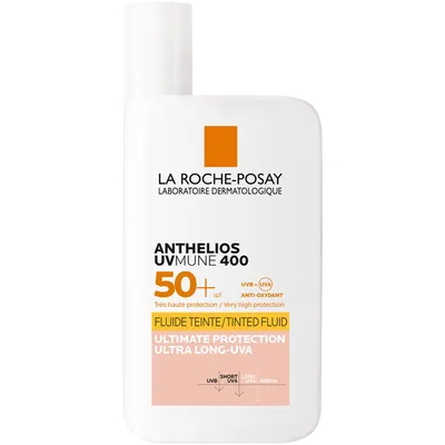 La Roche-Posay Anthelios, UVmune 400 Tinted Fluid SPF50+ (Koloryzujący fluid do twarzy z filtrem)