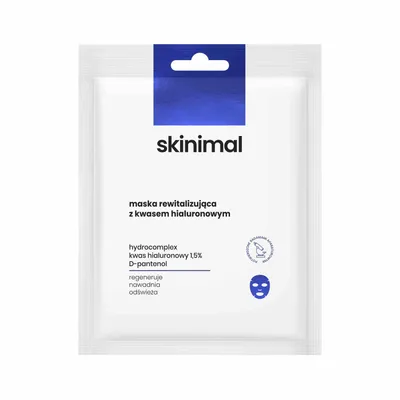 Skinimal Maska rewitalizująca z kwasem hialuronowym