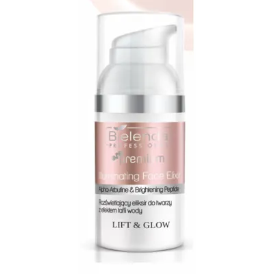 Bielenda Professional Lift & Glow, Illuminating Face Elixir (Rozświetlający eliksir do twarzy z efektem tafli wody)