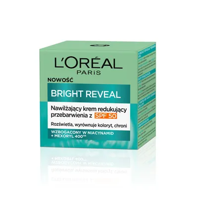 L'Oreal Paris Bright Reveal Nawilżający krem redukujący przebarwienia SPF 50