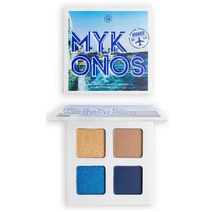 BH Cosmetics Mesmerizing In Mykonos, Shadow Quad (Paletka cieni do makijażu)