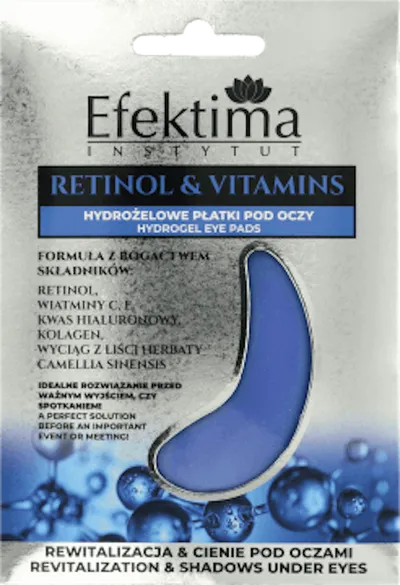 Efektima Retinol & Vitamins, Hydrożelowe płatki pod oczy
