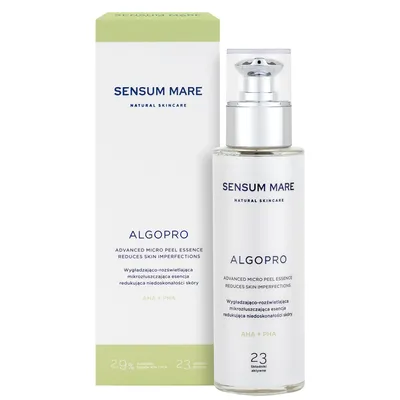 Sensum Mare Dermocosmetics Algopro, Advanced Micro Peel Essence (Wygładzająco-rozświetlająca esencja mikrozłuszczająca redukująca niedoskonałości skóry)