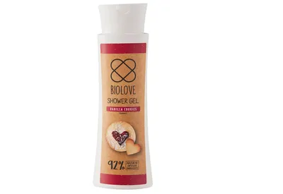 Biolove Vanilla Cookies, Shower Gel (Żel pod prysznic o zapachu waniliowych ciasteczek)