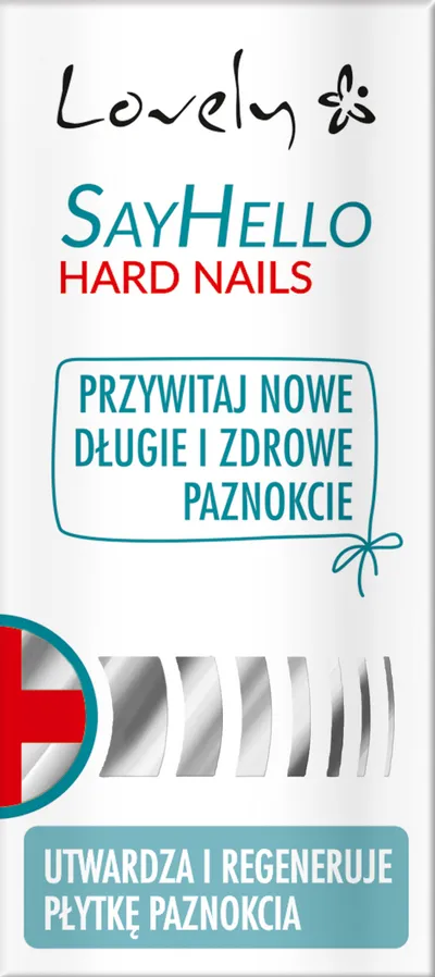 Lovely Say Hello Hard Nails, Odżywka do kruchych, łamliwych i podatnych na złamania paznokci