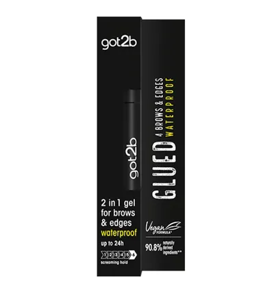 Got2b Glued 4 Brows & Edges Waterproof 2in 1 (Wodoodporny żel do brwi 2W1)