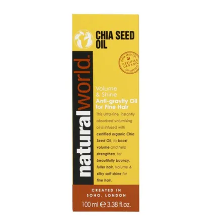 Natural World Chia Seed Oil Volume & Shine (Olejek do włosów cienkich)