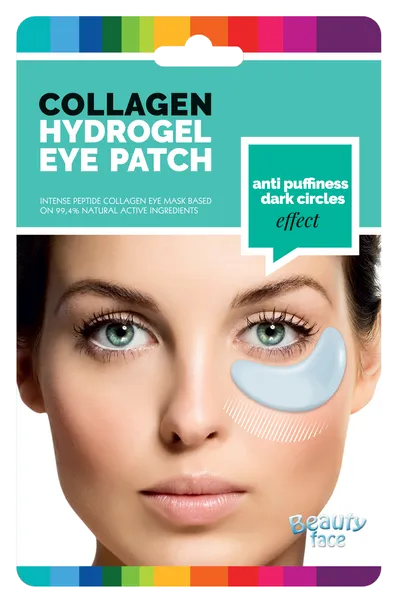 Beauty Face Collagen Hydrogel Eye Patch Anti Puffiness Dark Circles Effect (Wygładzające kolagenowe płatki pod oczy przeciw cieniom i opuchliźnie)