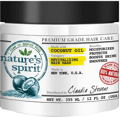 Nature's Spirit Coconut Oil Revitalizing Hair Mask (Nawilżająca maska do włosów z olejem kokosowym)