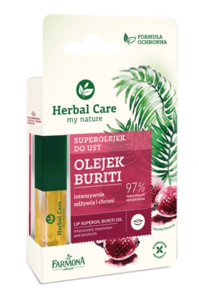 Herbal Care Nawilżający superolejek do ust `Buriti `